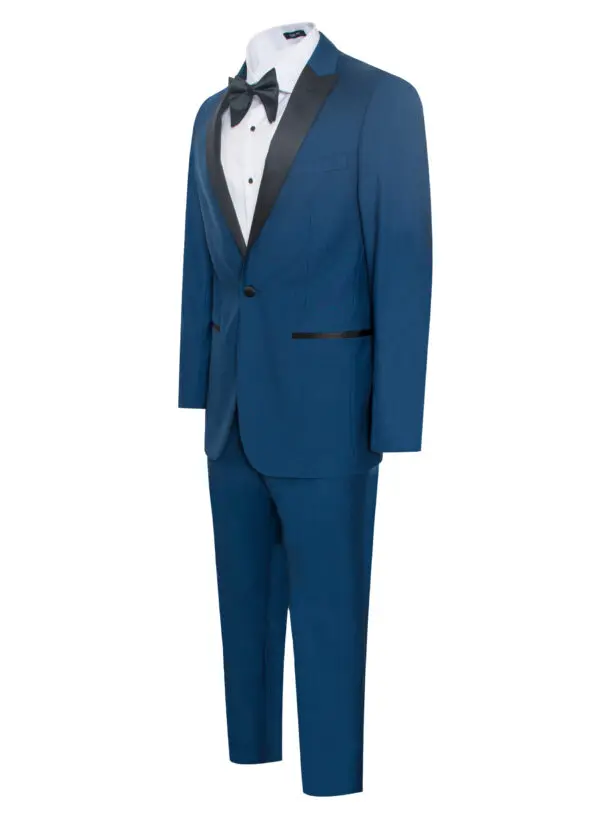 Men's Royal Blue 8 Piece suit with Pocket square