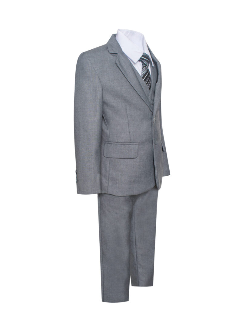 Boys premium eight piece notch lapel suit set Includes Jacket