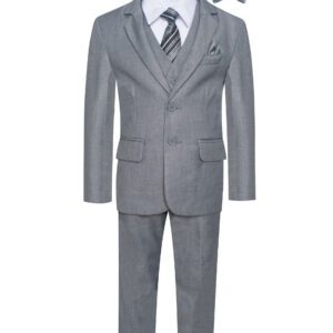 Boys premium eight piece with popular notch lapel suit set