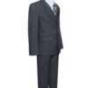 Charcoal Gray Dark Grey 8 Piece Suit Set Includes Necktie Charcoal Gray Dark Grey 8 Piece Suit Set Includes Necktie