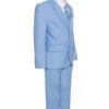 Boys Premium Baby Blue 8 Piece notch lapel suit set Includes Necktie Boys Premium Baby Blue 8 Piece notch lapel suit set Includes Necktie