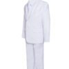 Boys Premium White 8 Piece Suit Set Includes Necktie Boys Premium White 8 Piece Suit Set Includes Necktie