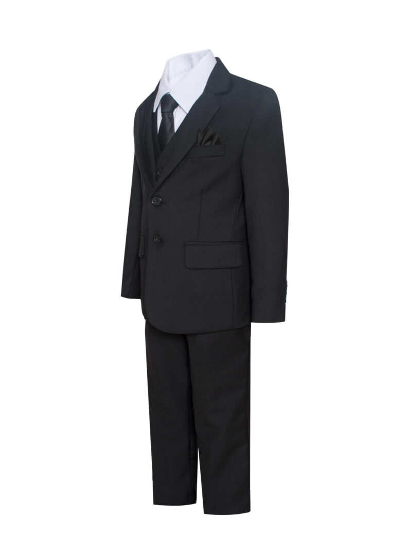 Premium Black 8 Piece notch lapel suit set Includes Jacket
