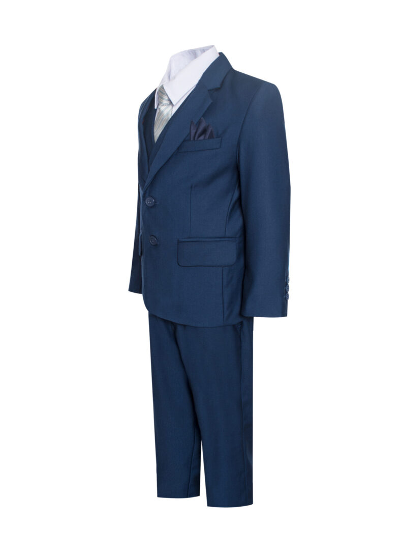 Royal Blue 8 Piece two buttons with stunning Suit Set