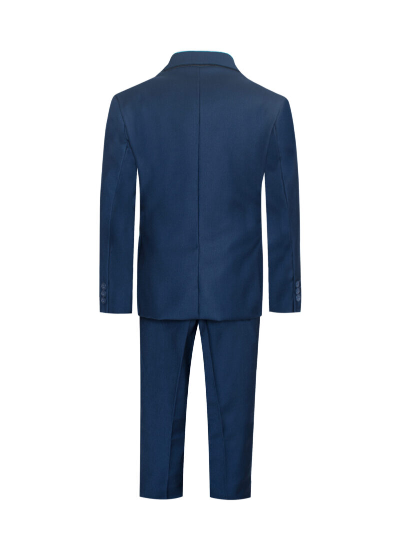 Royal Blue 8 Piece Suit Set with Two front pockets with flaps