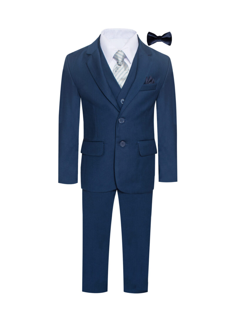 Royal Blue 8 Piece two buttons with stunning Suit Set Includes Jacket