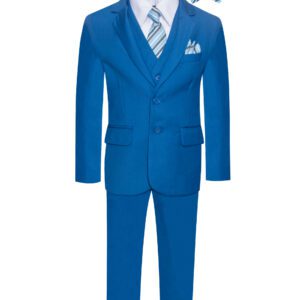 Boys Premium Royal Blue 8 Piece with stunning & popular Suit Set