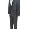 Men's Premium Modern Fit Charcoal Gray With Black Peak Tuxedos