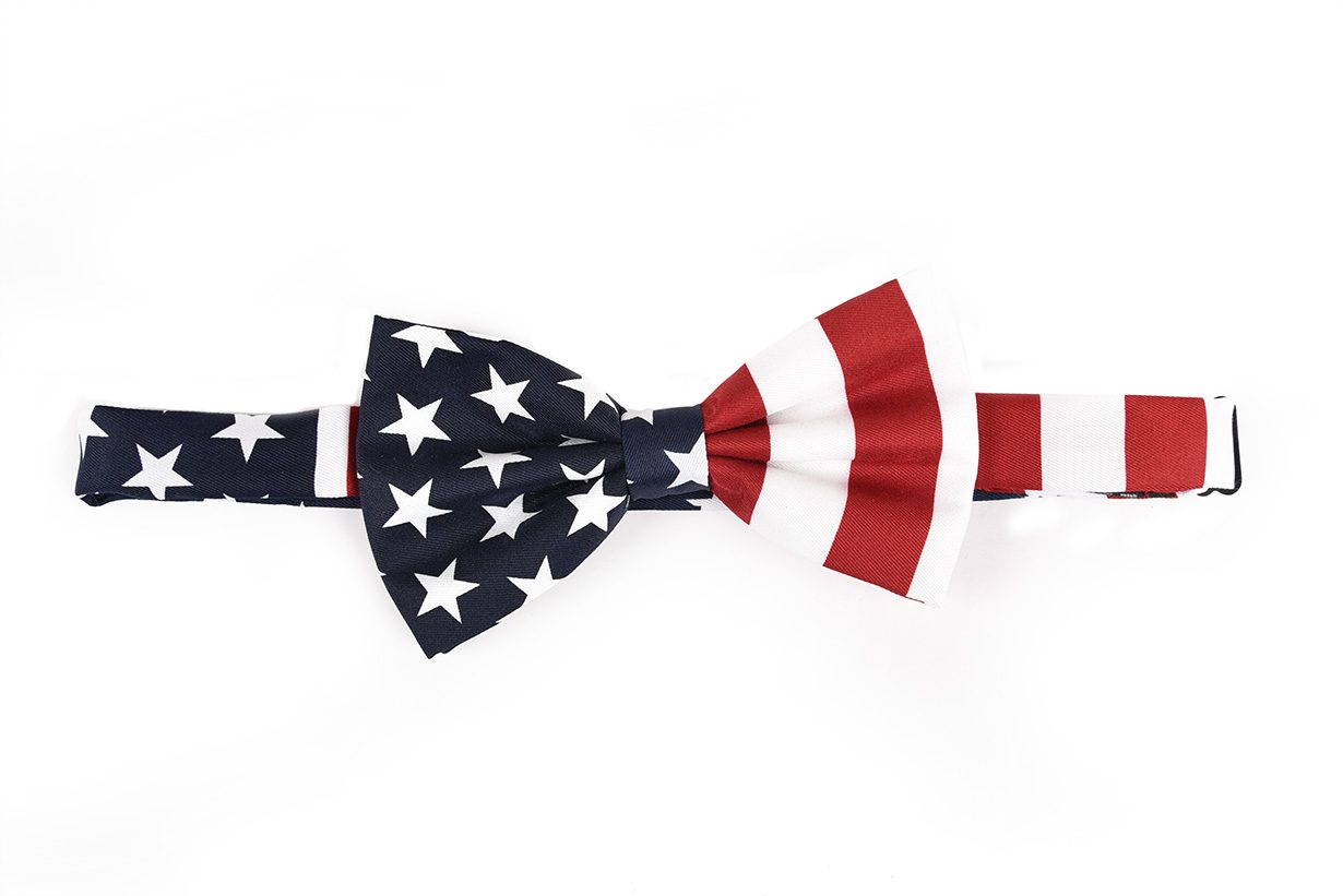 American Flag Men's Bow Tie USA Patriotic BOWTIE