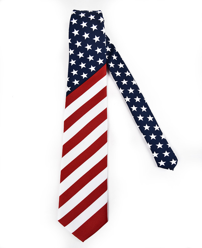 American Flag Necktie USA Patriotic TIE