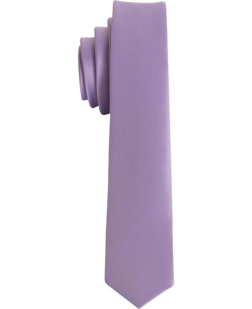 Premium Super Skinny Lavender-Lilac Necktie For Suits