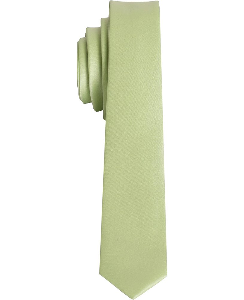 Men's Premium Super Skinny Mint-Lime Necktie For Suits