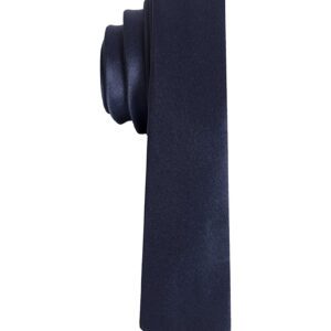 Men's Premium Super Skinny Navy Blue Necktie