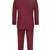 Men's Premium Burgundy Maroon Suit Set Italian Design