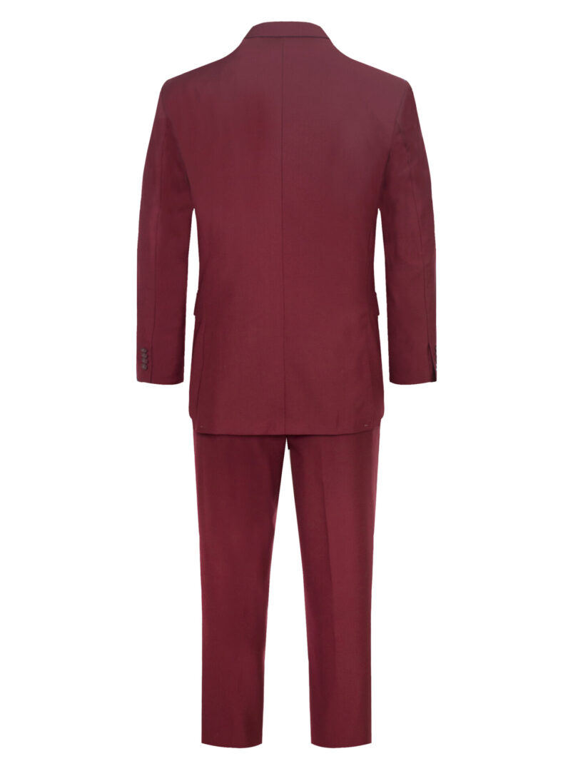 Men's Premium Burgundy Maroon Suit Set Italian Design