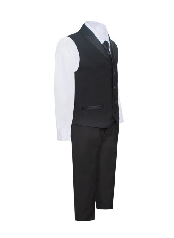 Boys 7 Piece Premium Formal Vest Sets Shawl Lapel
