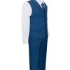 Royal Blue Eight Piece Notch lapel suit set Includes Vest and Necktie