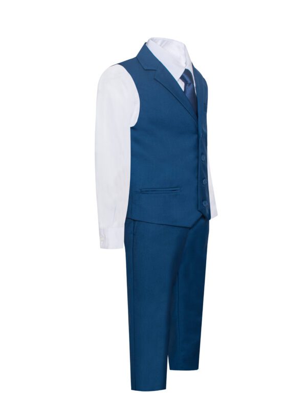 Royal Blue Eight Piece Notch lapel suit set Includes Vest and Necktie