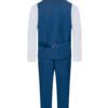 Royal Blue Eight Piece Notch lapel suit set Includes Vest