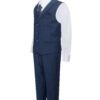 Navy Blue seven piece notch lapel vest set