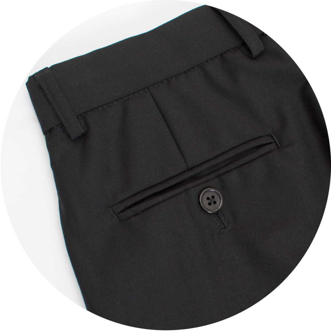 Black Eight Piece Notch lapel suit Set Includes Pants