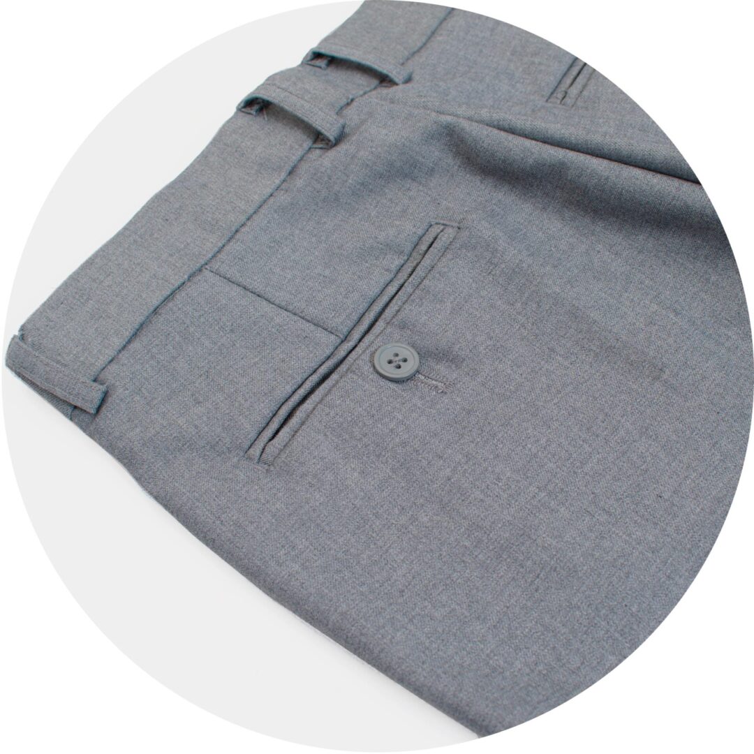 Boys Premium Light Gray 7 Piece Formal Vest Set