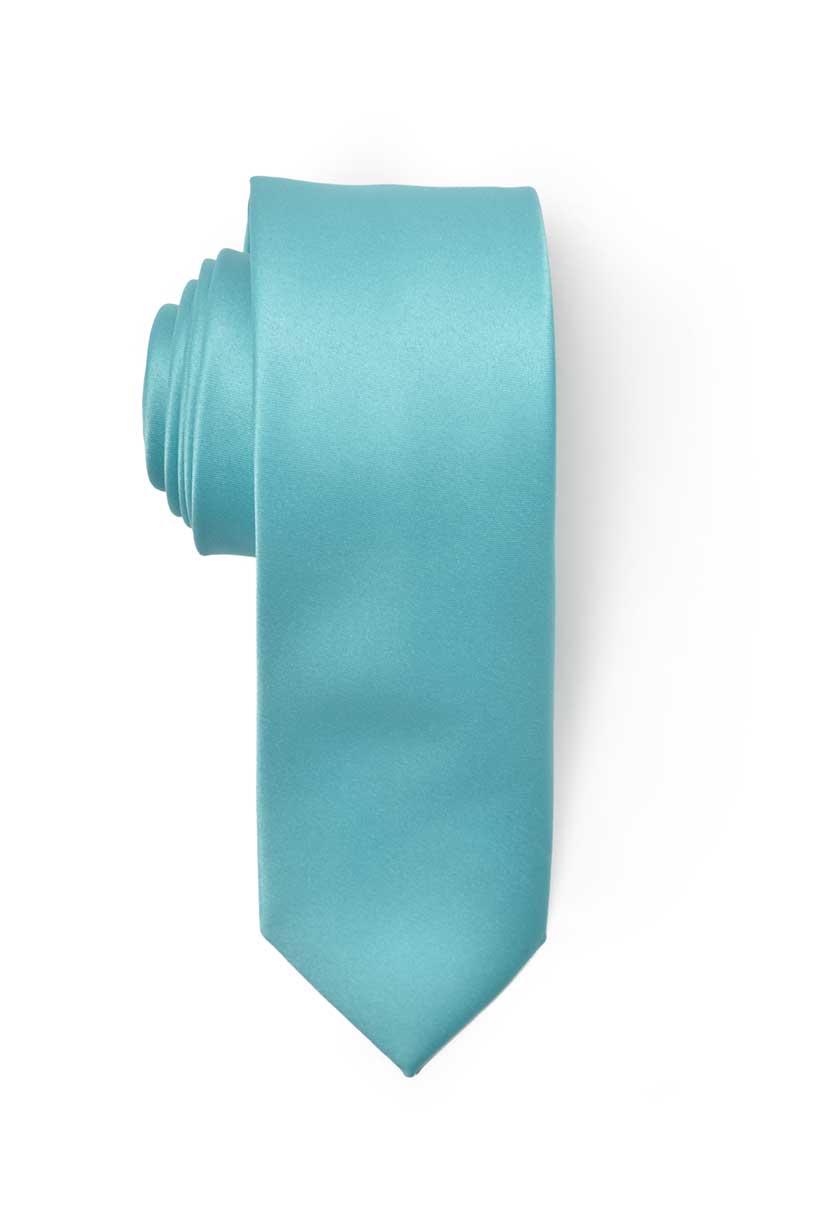Slim Aqua-Tiffany Blue Necktie for Suits & Tuxedos