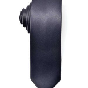 Slim Charcoal Gray Dark Grey Necktie for Suits