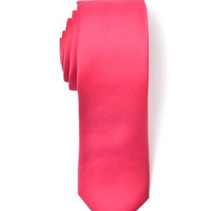 Premium Slim Fuchsia-Hot Pink Necktie for Suits
