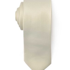 Men's Premium Slim Ivory Necktie for Suits