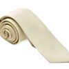 Premium Slim Ivory Necktie for Suits & Tuxedos