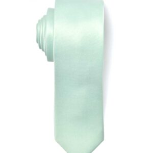 Men's Premium Slim Laurel Green Dusty Sage Necktie for Suits