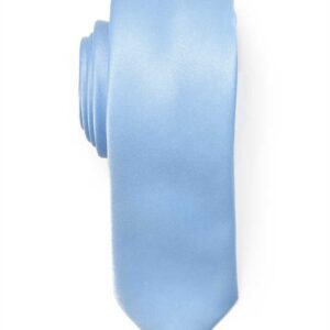 Men's Premium Slim Light Blue Sky Blue Light Blue Necktie