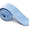 Slim Light Blue Sky Blue Light Blue Necktie for Suits
