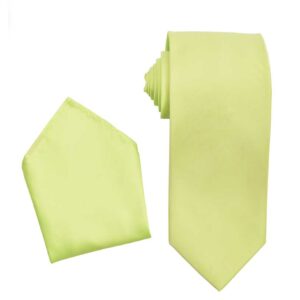 Premium Necktie with Matching Pocket Square Set For Suits