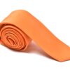 Premium Slim Orange Necktie for Suits & Tuxedos