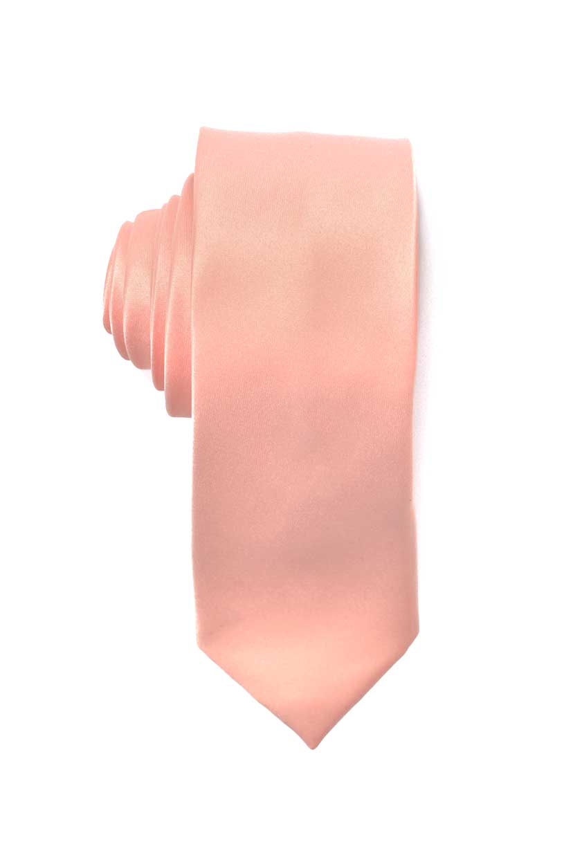 Men's Premium Slim Peach-Melon? Necktie