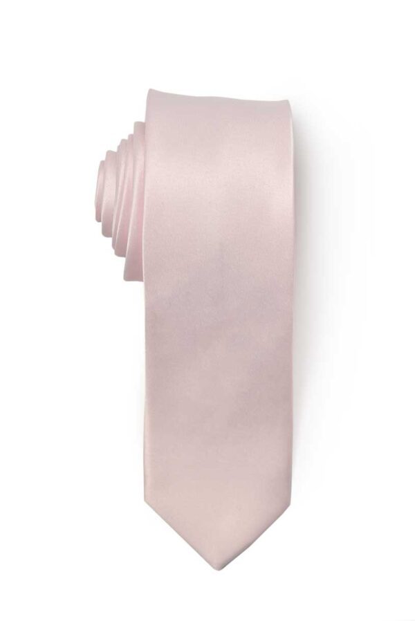 Premium Slim Light Pink Necktie for Suits & Tuxedos