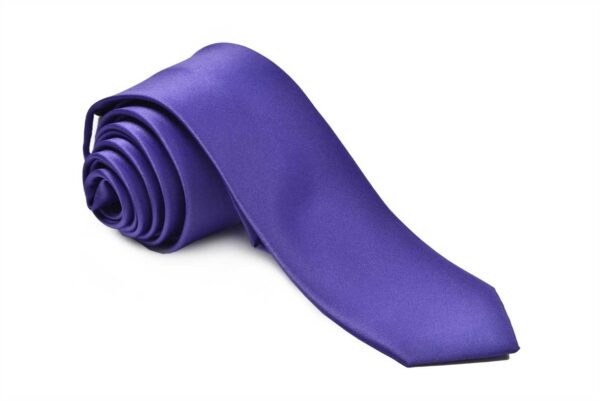 Premium Slim Purple Necktie for Suits & Tuxedos
