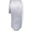 Premium Slim Light Gray-Silver Necktie for Suits Premium Slim Light Gray-Silver Necktie for Suits