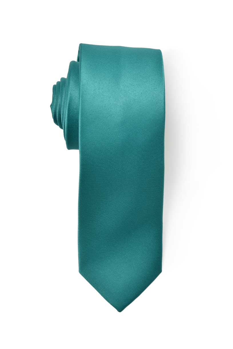 Men's Premium Slim Teal Necktie for Suits