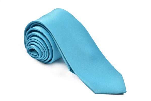 Premium Slim Turquoise Necktie for Suits & Tuxedos