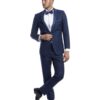 Slim Fit Cobalt Blue Peak Lapel One Button Tuxedo Slim Fit Cobalt Blue Peak Lapel One Button Tuxedo