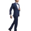 Men's Slim Fit Cobalt Blue Peak Lapel One Button Tuxedo Men's Slim Fit Cobalt Blue Peak Lapel One Button Tuxedo