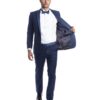 Men's Premium Slim Fit Cobalt Blue Peak Lapel One Button Tuxedo Men's Premium Slim Fit Cobalt Blue Peak Lapel One Button Tuxedo